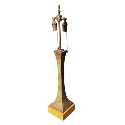 Stewart Ross James Mid Century Modern Stewart Ross James Patinated Bronze Table Lamp