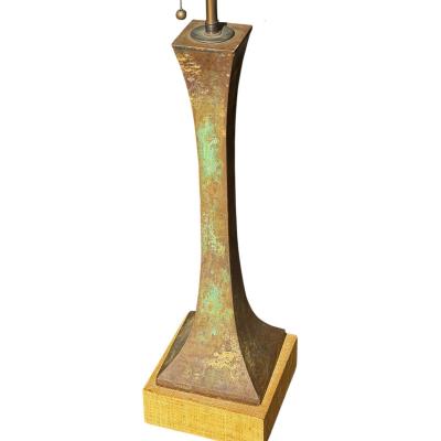 Stewart Ross James Mid Century Modern Stewart Ross James Patinated Bronze Table Lamp