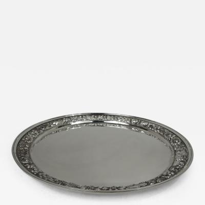 Stieff Sterling Silver Tray with Traditional Baltimore Repousse
