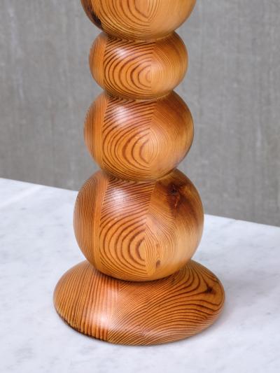 Stig Johnsson Stig Johnsson Swedish Modern Table Lamp in Solid Pine Sm landssl jd 1970s