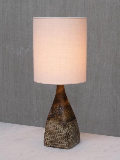 Stig Lindberg Stig Lindberg Textured Stoneware Table Lamp Studiohanden Gustavsberg 1950s