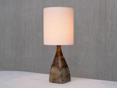 Stig Lindberg Stig Lindberg Textured Stoneware Table Lamp Studiohanden Gustavsberg 1950s