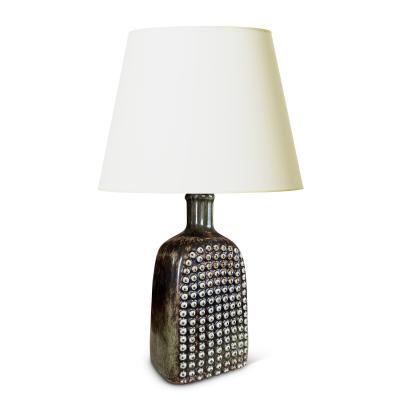 Stig Lindberg Table Lamp with Knobby Bottle Form by Stig Lindberg