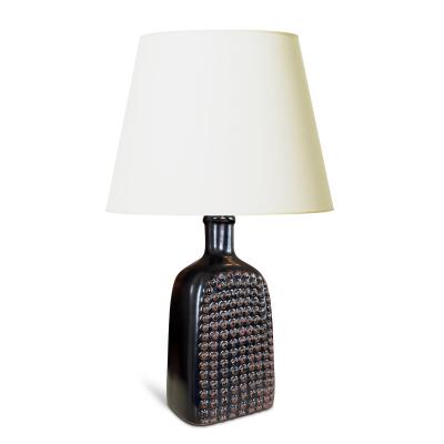 Stig Lindberg Table Lamp with Knobby Bottle Form by Stig Lindberg