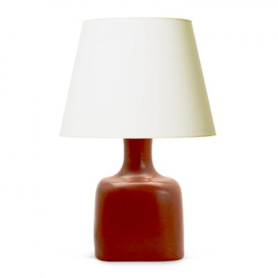 Stig Lindberg Table Lamp with Squared Base by Stig Lindberg