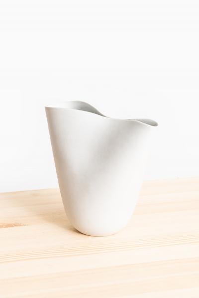 Stig Lindberg Vase Model Veckla Produced by Gustavsberg in Sweden