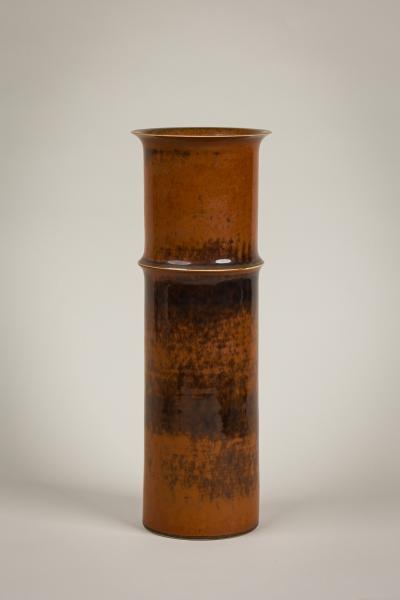 Stig Lindberg for Gustavsberg Swedish Mid Century Ceramic Cylindrical Vase
