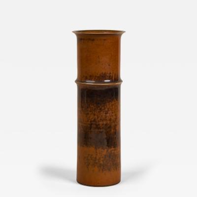 Stig Lindberg for Gustavsberg Swedish Mid Century Ceramic Cylindrical Vase