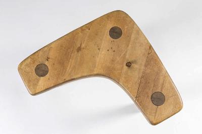 Stig Sandqvist Swedish Studio Crafted Pine Stool or Corner Table by Stig Sandqvist 1940s