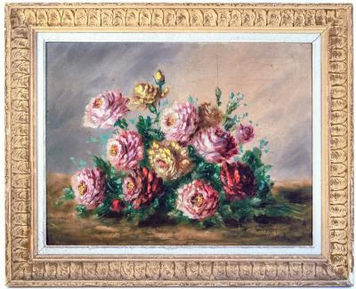 Still Life with Roses by Lucie Verneuil c 1920s