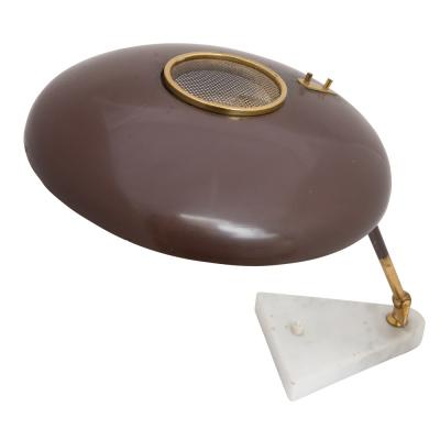 Stilux Milano 1950S ITALIAN DESIGN BROWN COLOUR SHADE TABLE LAMP BY STILUX MILANO