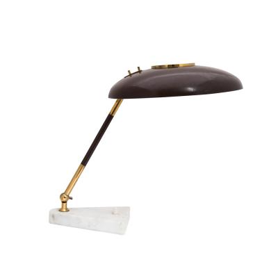 Stilux Milano 1950S ITALIAN DESIGN BROWN COLOUR SHADE TABLE LAMP BY STILUX MILANO