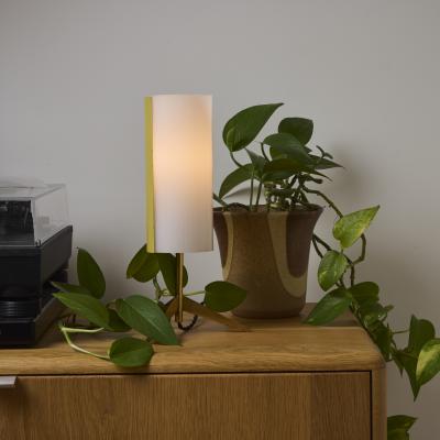 Stilux Milano 1950s Brass Perspex Tripod Table Lamp by Stilux Milano