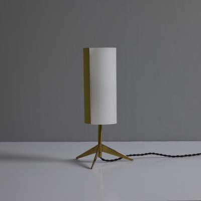 Stilux Milano 1950s Brass Perspex Tripod Table Lamp by Stilux Milano