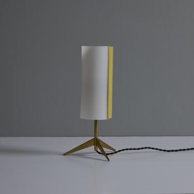 Stilux Milano 1950s Brass Perspex Tripod Table Lamp by Stilux Milano
