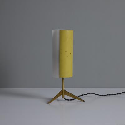 Stilux Milano 1950s Brass Perspex Tripod Table Lamp by Stilux Milano