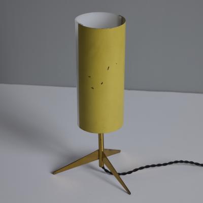 Stilux Milano 1950s Brass Perspex Tripod Table Lamp by Stilux Milano
