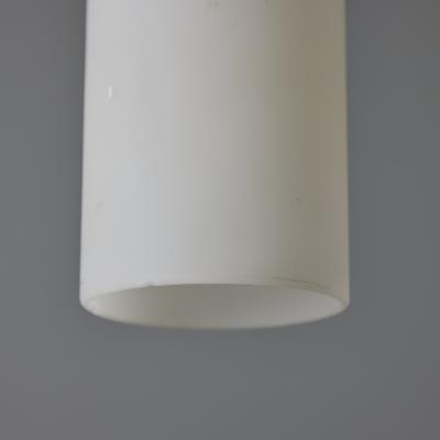Stilux Milano 1950s Stilux Milano Opaline Glass Brass Pendant