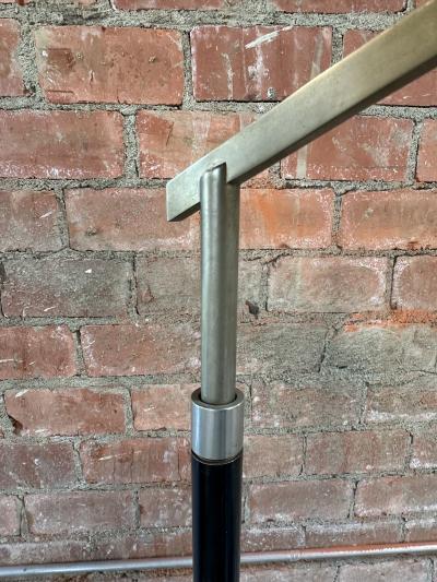 Stilux Milano Italian Modernist Brass and Acrylic Adjustable Floor Lamp by Stilux
