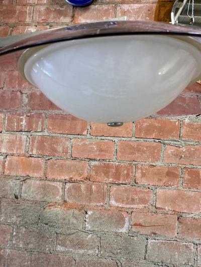 Stilux Milano Italian Modernist Brass and Acrylic Adjustable Floor Lamp by Stilux