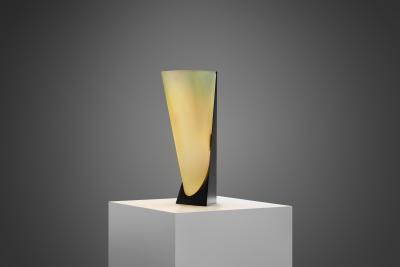 Stilux Milano Stilux Asymmetrical Table Lamp with Metal Base Italy 1970s