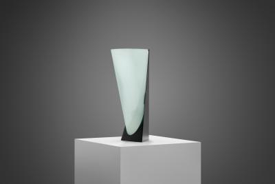 Stilux Milano Stilux Asymmetrical Table Lamp with Metal Base Italy 1970s