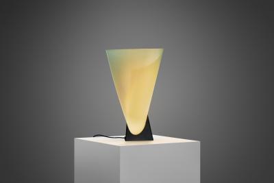 Stilux Milano Stilux Asymmetrical Table Lamp with Metal Base Italy 1970s