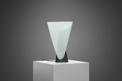 Stilux Milano Stilux Asymmetrical Table Lamp with Metal Base Italy 1970s