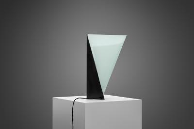 Stilux Milano Stilux Asymmetrical Table Lamp with Metal Base Italy 1970s