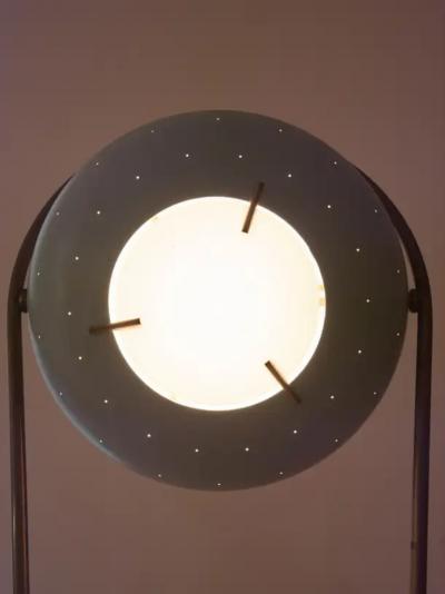 Stilux Milano Stilux Swivel and Pivoting Floor Lamp Made of Brass and Marble Italy 1950s