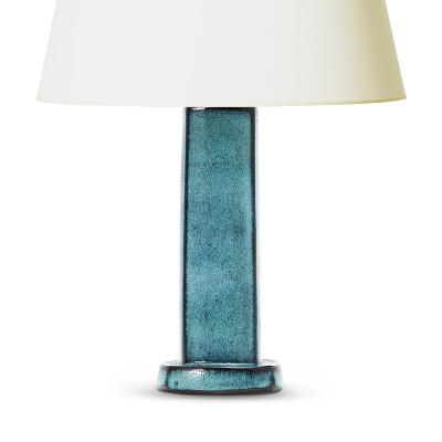 Stogo Keramik Danish Modern Table Lamp in Turquoise Glaze by STOGO