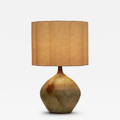 Stoneware Table Lamp by Jean Pierre Prud homme France ca 1960s
