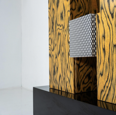 Storage Unit with Light and Mirror by Studio Mundici for Area Casa 1980s