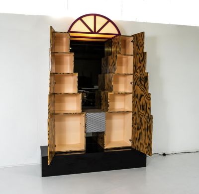 Storage Unit with Light and Mirror by Studio Mundici for Area Casa 1980s