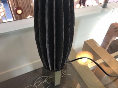 Strata Slate Vertical Ridged Table Lamp