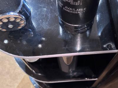 Streamline Art Deco Bar Cabinet Metal Chrome