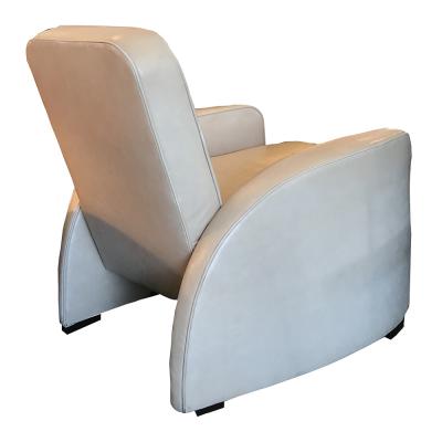 Streamline Art Deco Leather Lounge Chair