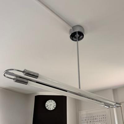 Streamline Moderne Ceiling lamp chrome and Neon tubes Germany circa 1935