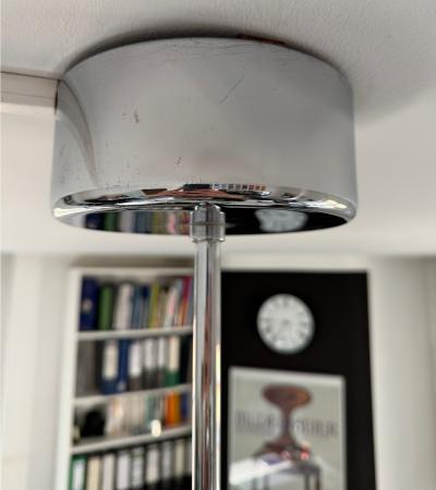 Streamline Moderne Ceiling lamp chrome and Neon tubes Germany circa 1935