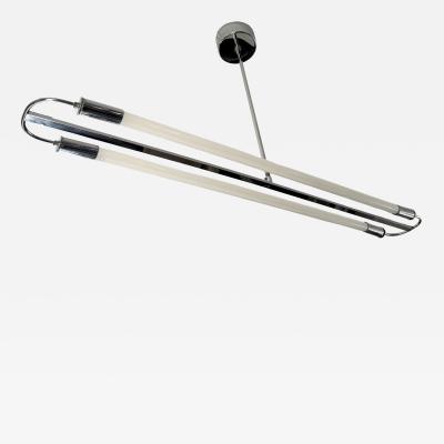 Streamline Moderne Ceiling lamp chrome and Neon tubes Germany circa 1935
