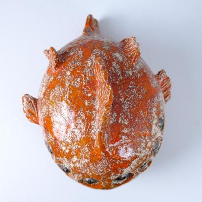 Striking Dystopian Like Ceramic Sculpture Soothsayer by Sakari Kannosto 2022