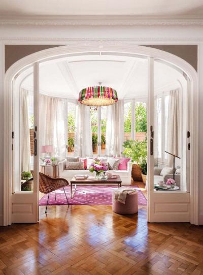 Striking Multicolor Triedi Crystal Prism Chandelier