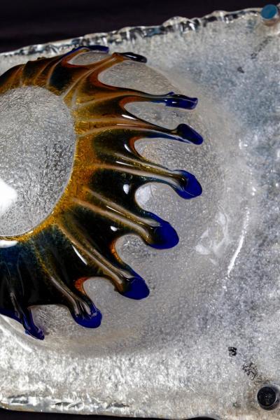 Striking Original Pair of Patchwork Sconces by Toni Zuccheri for Venini 1970s