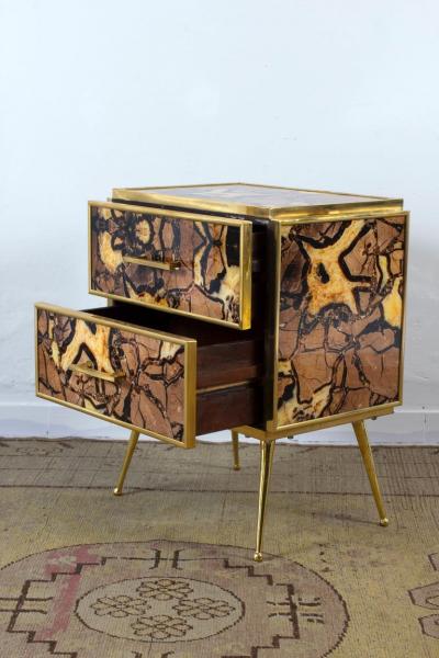 Striking Pair of Mid Century style Night Stands or Side Tables