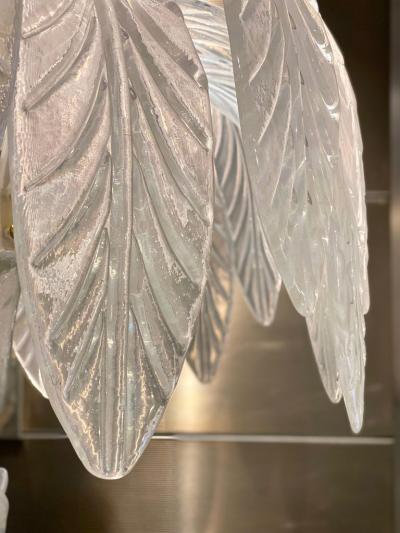 Striking Palmette Murano Glass Floor Lamp