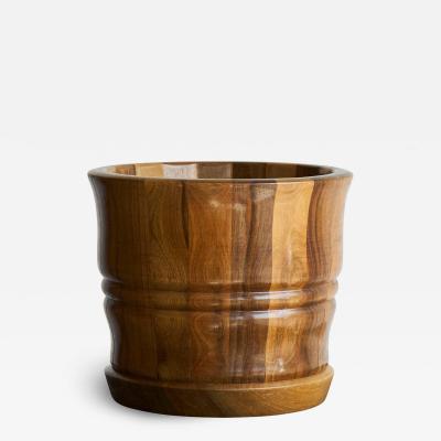 Striped Antique Vase in Solid Wood 19th Century