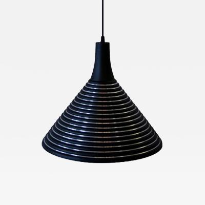 Striped Pendant with Conical Flare