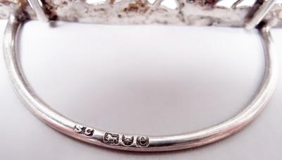 Stuart Clifford Set of 4 English Victorian Sterling Silver Fox Hunt Place Card Holders