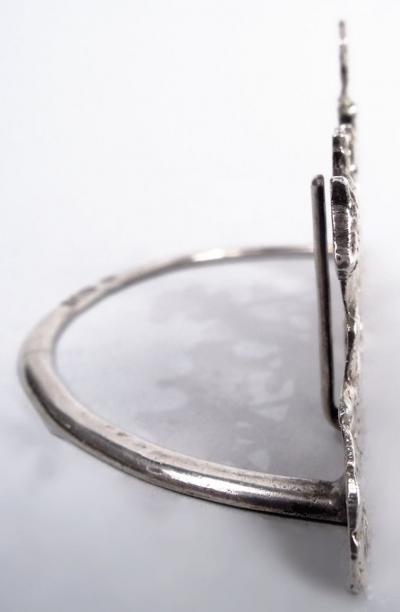 Stuart Clifford Set of 4 English Victorian Sterling Silver Fox Hunt Place Card Holders