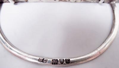 Stuart Clifford Set of 4 English Victorian Sterling Silver Fox Hunt Place Card Holders